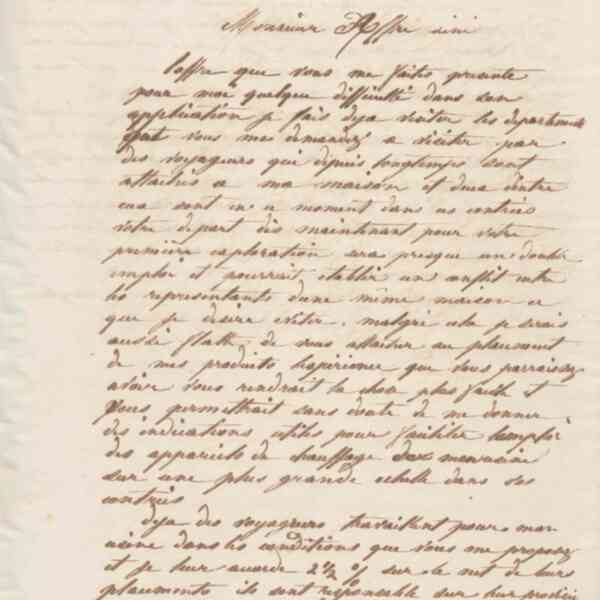 Jean-Baptiste André Godin à André Affré Aîné, 30 mars 1863