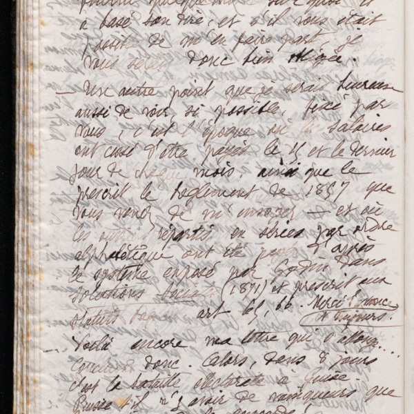 Marie Moret à Antoine Piponnier, les 4 et 6 décembre 1896