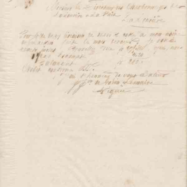 Jean-Baptiste André Godin au directeur des charbonnages de la Louvière et la Paix, 11 décembre 1863