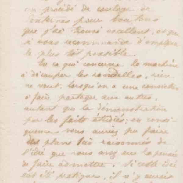 Jean-Baptiste André Godin à monsieur Loisy, 15 mai 1872