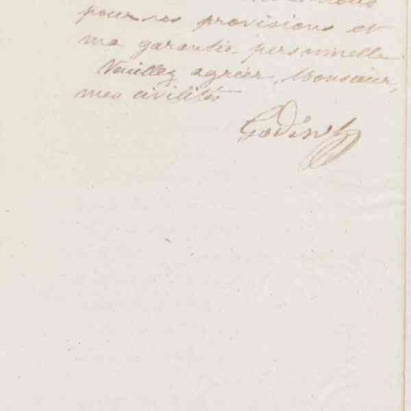 Jean-Baptiste André Godin à monsieur Horst, 15 janvier 1874