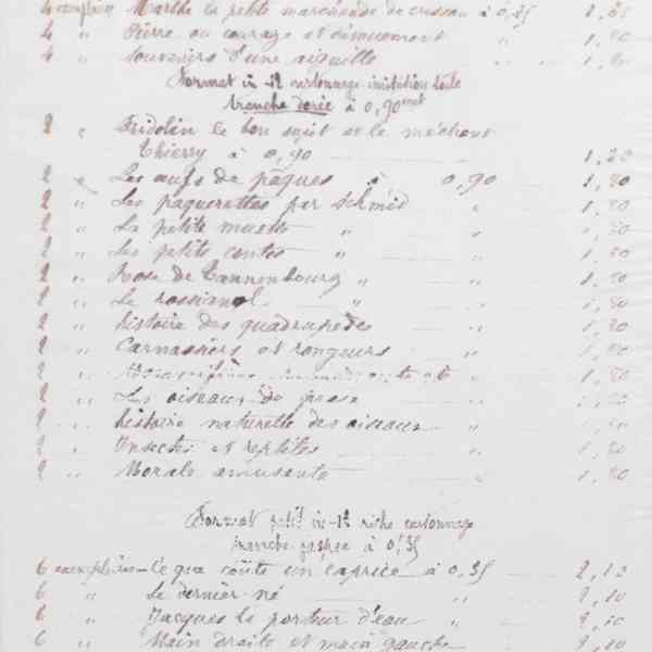 Marie Moret à Librairie d'éducation Amable Rigaud, 20 juillet 1877