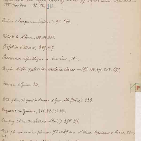 Registre CNAM FG 15 (16) - Index