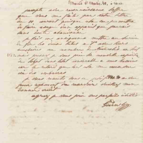 Jean-Baptiste André Godin à Carpentier et Cie, 12 juillet 1861