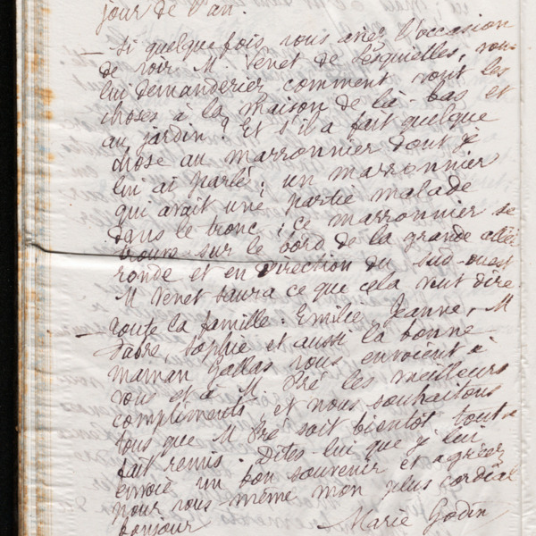 Marie Moret à Élise Pré, 14 décembre 1894