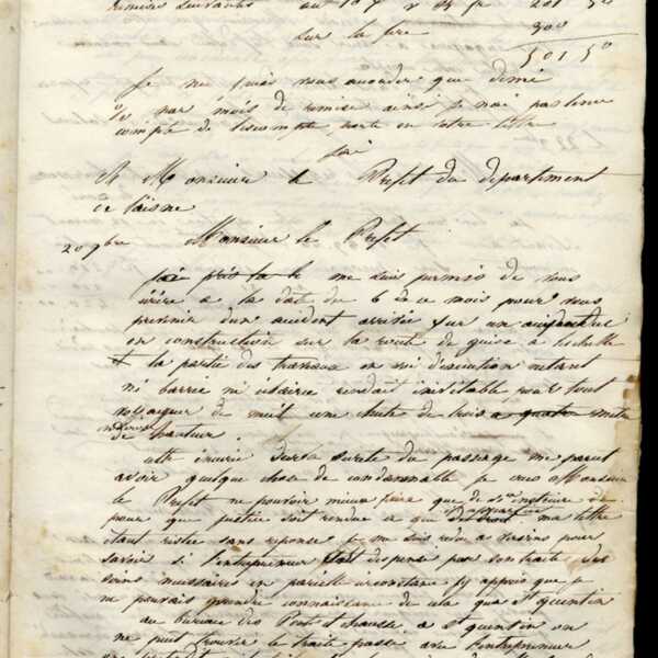Jean-Baptiste André Godin à monsieur Laplace-Borgnet, 17 novembre [1845]