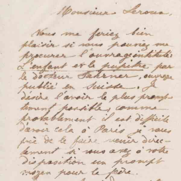 Jean-Baptiste André Godin à Ernest Leroux, 27 février 1873