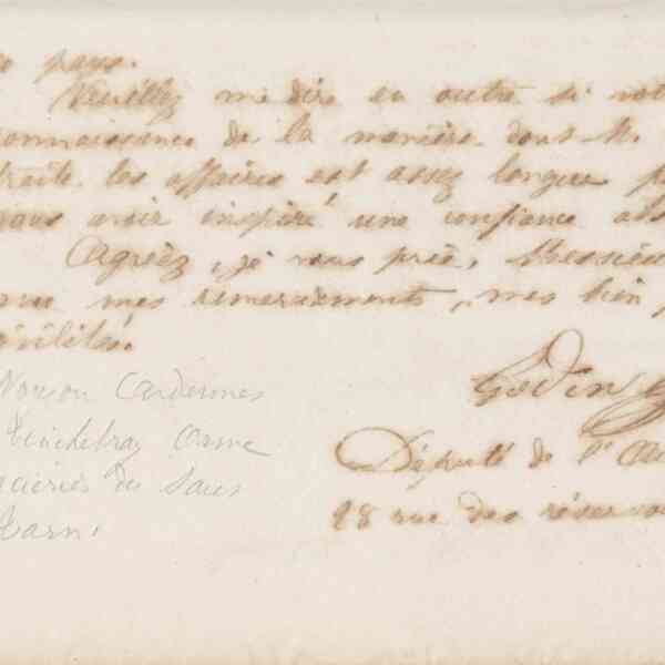 Jean-Baptiste André Godin à Desrousseaux frères, 9 décembre 1872