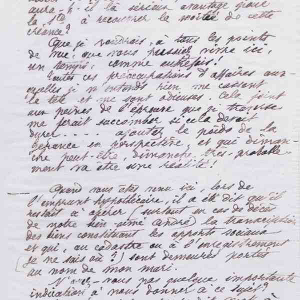 Marie Moret à Alexandre Tisserant, 26 janvier 1888