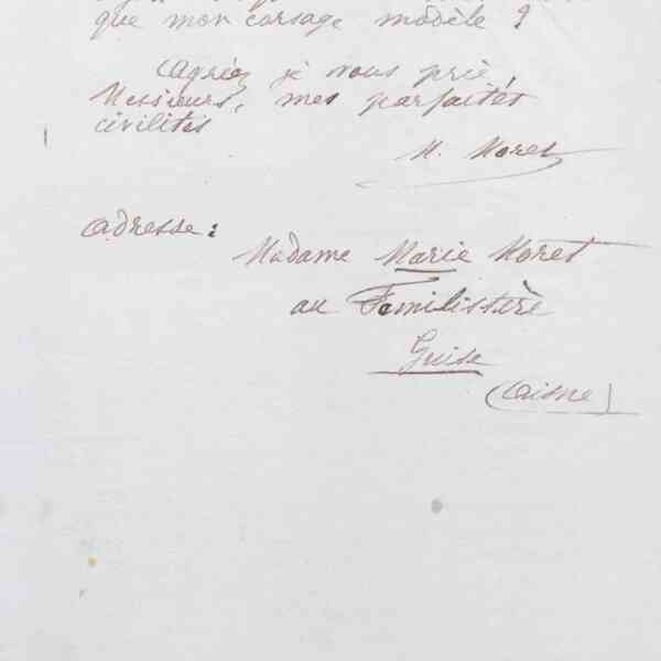 Marie Moret aux Grands magasins du Louvre, 24 mars 1886