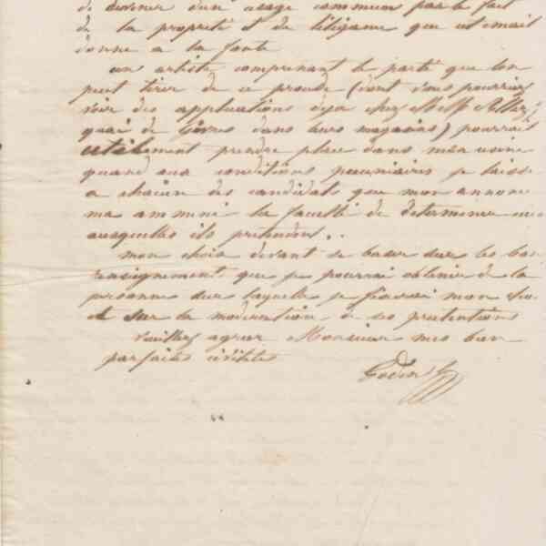 Jean-Baptiste André Godin à Alfred Barye, 1er décembre 1862