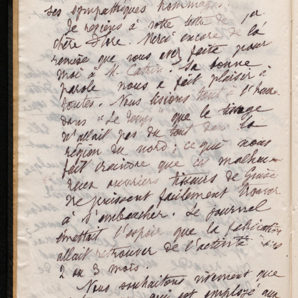 Marie Moret à Flore Moret, 13 février 1897