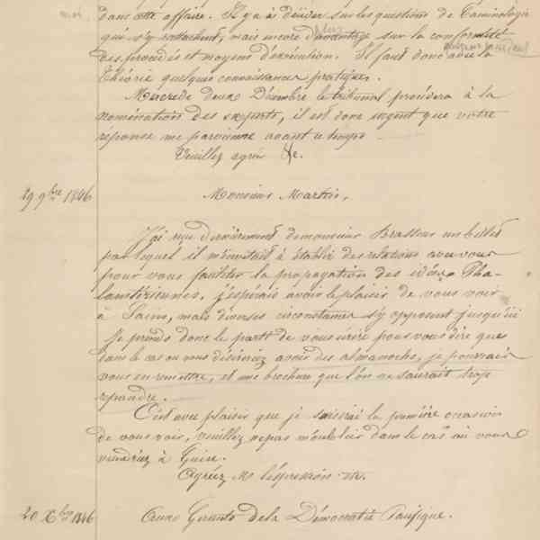Jean-Baptiste André Godin aux gérants de La Démocratie pacifique, 27 novembre 1846