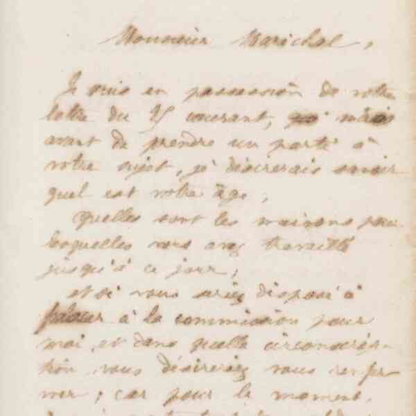 Jean-Baptiste André Godin à monsieur Maréchal, 26 novembre 1872