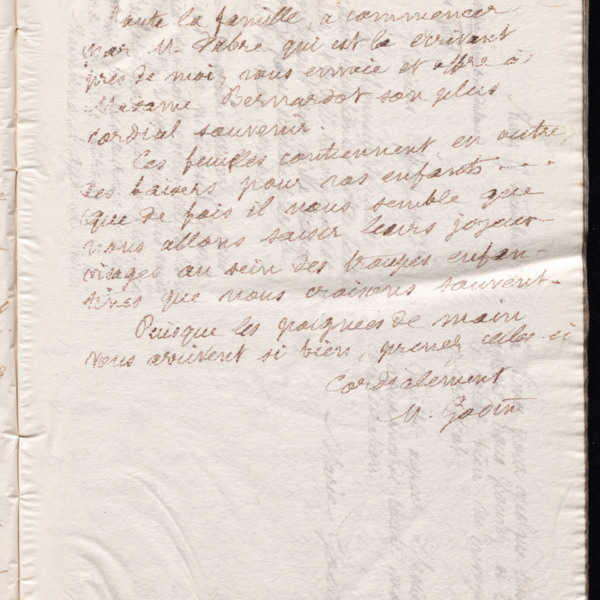 Marie Moret à François Bernardot, 14 décembre 1892