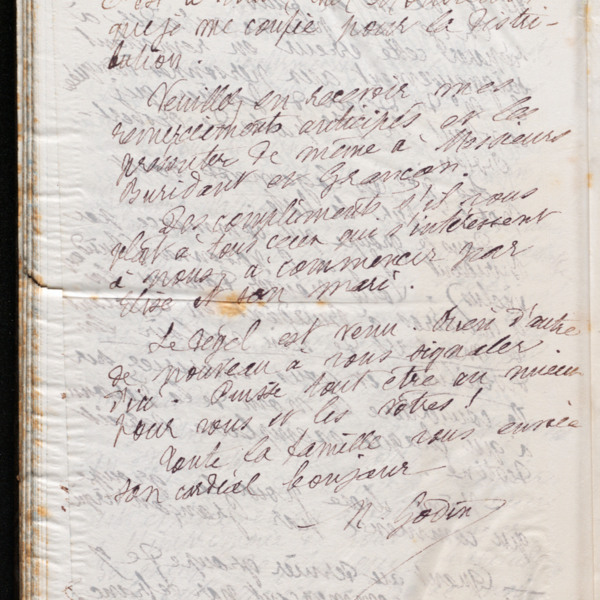 Marie Moret à Pierre-Alphonse Doyen, 15 janvier 1895
