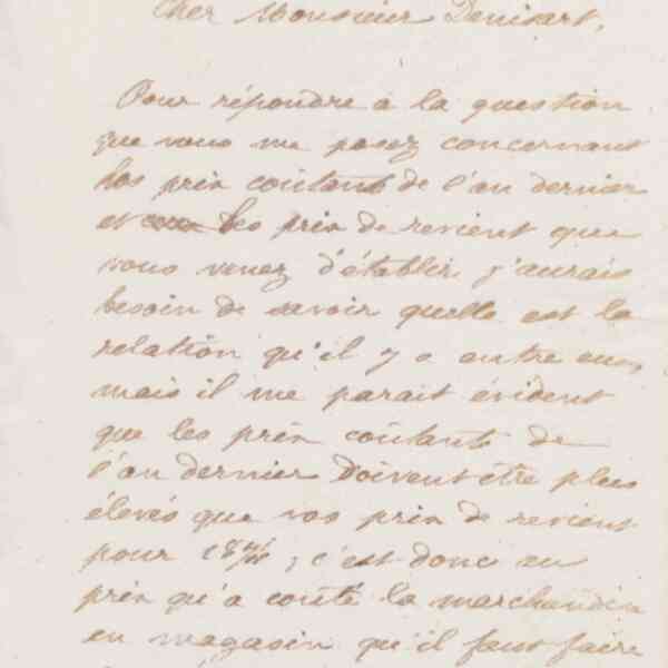 Jean-Baptiste André Godin à Alfred Denisart, 14 janvier 1874