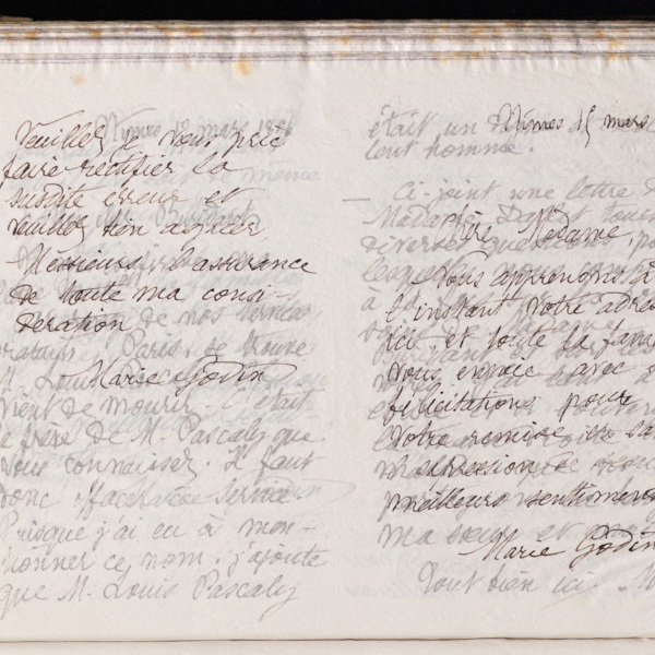 Marie Moret à Guillaumin et Cie, 15 mars 1896
