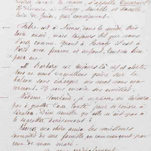 Marie Moret à Augusta Cooper Bristol, 11 décembre 1886