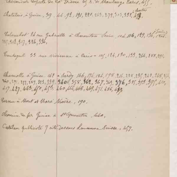 Registre CNAM FG 15 (16) - Index
