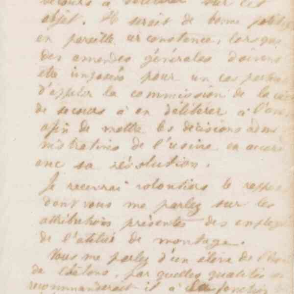 Jean-Baptiste André Godin à monsieur Loisy, 26 mai 1872