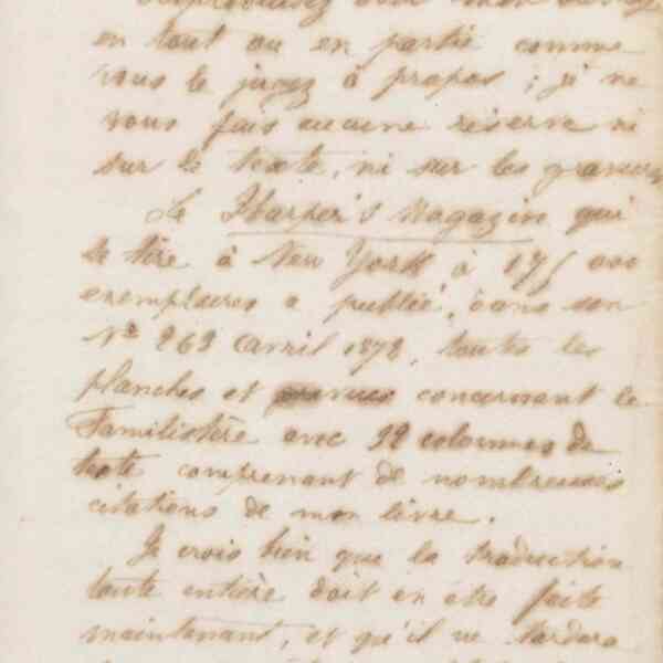 Jean-Baptiste André Godin à Tito Pagliardini, 27 mai 1872