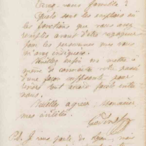 Jean-Baptiste André Godin à monsieur Crevon, 22 novembre 1872