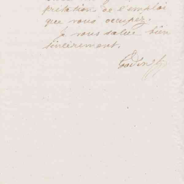 Jean-Baptiste André Godin à Amédée Moret, 25 janvier 1874