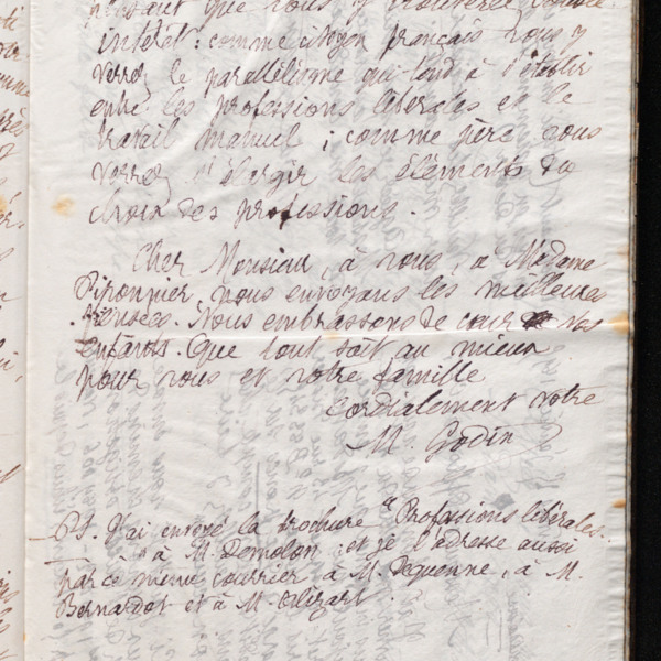 Marie Moret à Antoine Piponnier, 15 janvier 1895