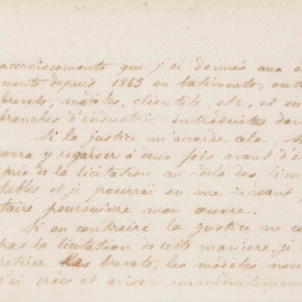 Jean-Baptiste André Godin à Guillaume Ernest Cresson, 1er mai 1872