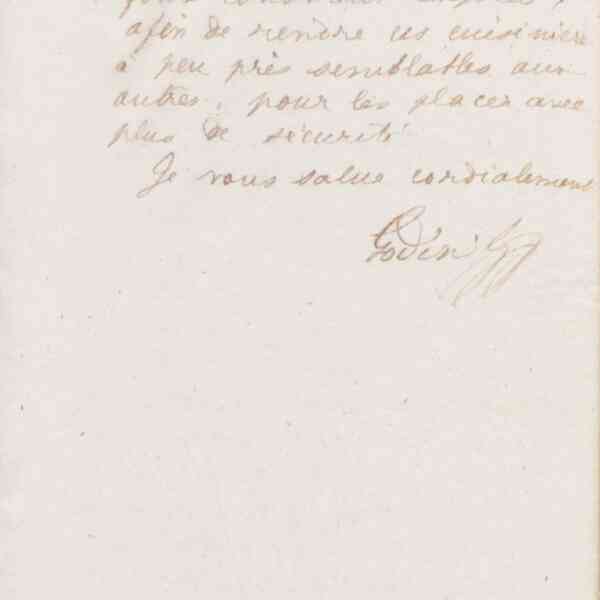 Jean-Baptiste André Godin à monsieur Delaruelle, 28 janvier 1874