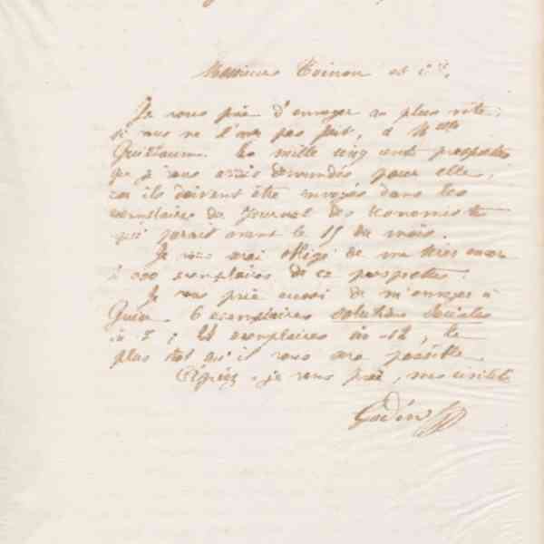 Jean-Baptiste André Godin à L. Toinon et Cie, 11 août 1872