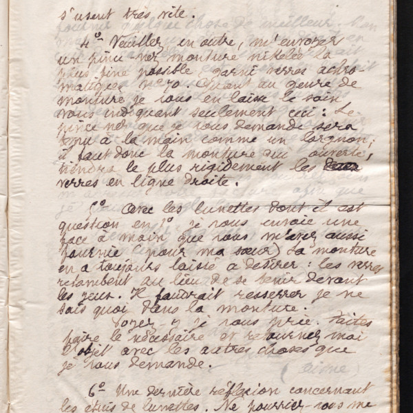 Marie Moret à monsieur Derogy, 29 janvier 1892