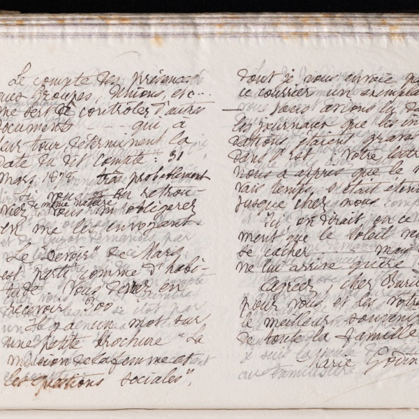 Marie Moret à Henri Buridant, 13 mars 1896