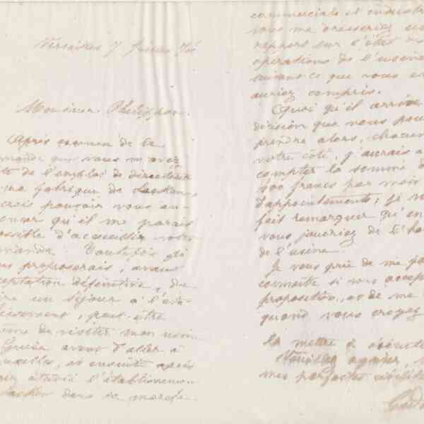 Jean-Baptiste André Godin à monsieur Philippon, 7 juillet 1874