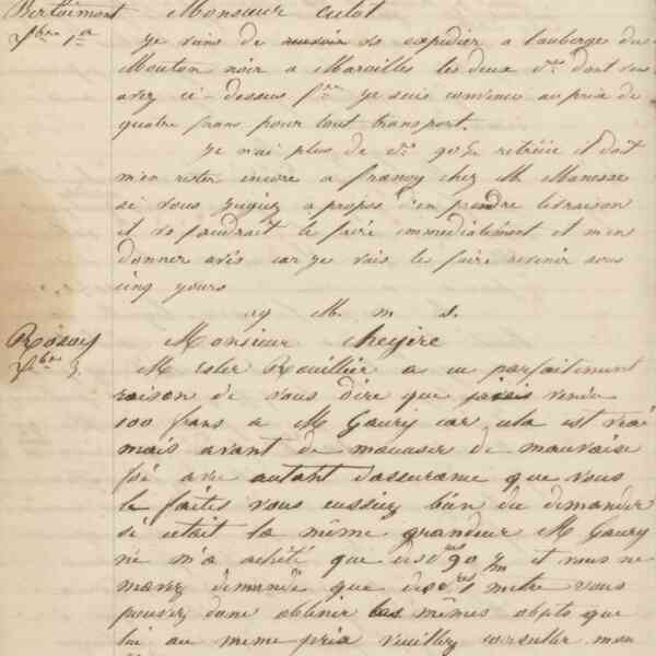 Jean-Baptiste André Godin à la Société des hauts-fourneaux du Nord, 30 [novembre 1849]