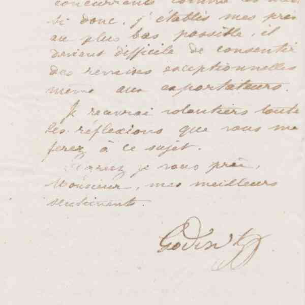 Jean-Baptiste André Godin à monsieur Delaruelle, 9 décembre 1873