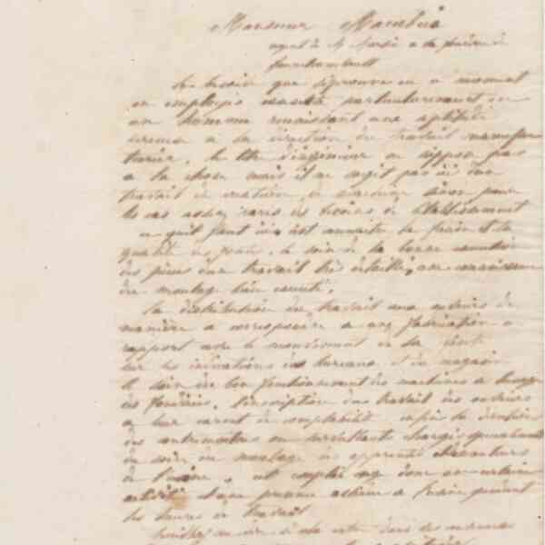 Jean-Baptiste André Godin à monsieur Macabux, 2 octobre 1861