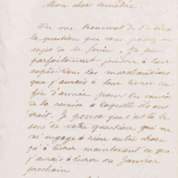 Jean-Baptiste André Godin à Amédée Moret, 10 février 1874
