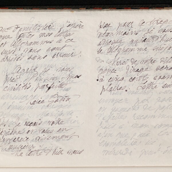 Marie Moret à monsieur Chastanier, 3 septembre 1897