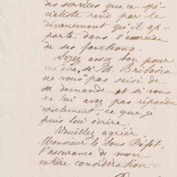 Jean-Baptiste André Godin au sous-préfet de Vervins, 10 avril 1873