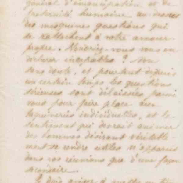 Jean-Baptiste André Godin à la Commission administrative de l'usine du Familistère de Guise, 26 mai 1872
