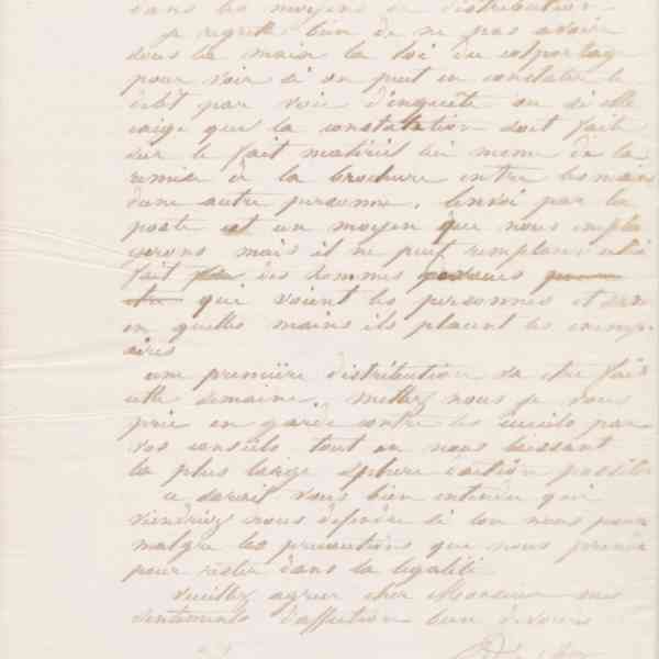 Jean-Baptiste André Godin à Jules Favre, 18 avril 1869