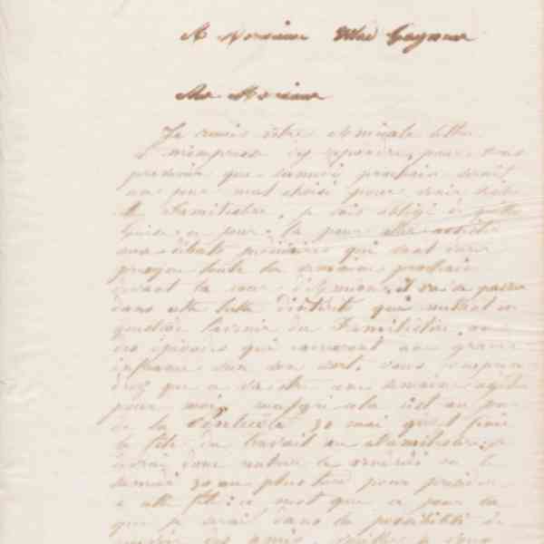 Jean-Baptiste André Godin à Wladimir Gagneur, 21 mai 1868