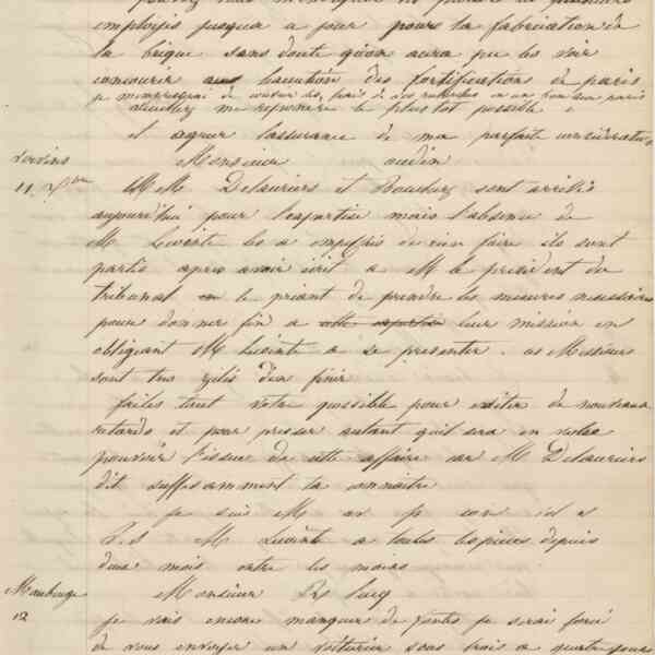 Jean-Baptiste André Godin à monsieur Desnos-Gardissal, 11 décembre 1847