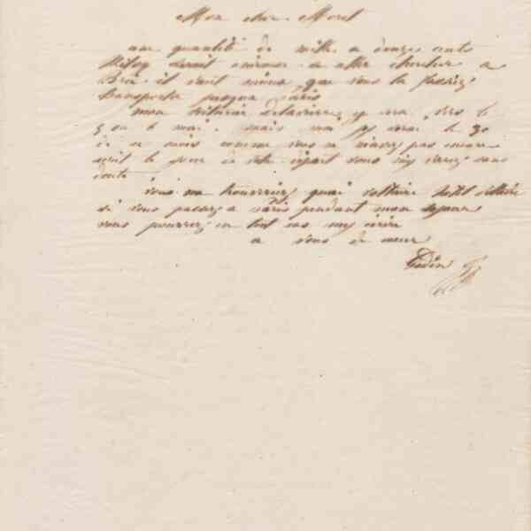 Jean-Baptiste André Godin à Jacques-Nicolas Moret, 28 avril 1856
