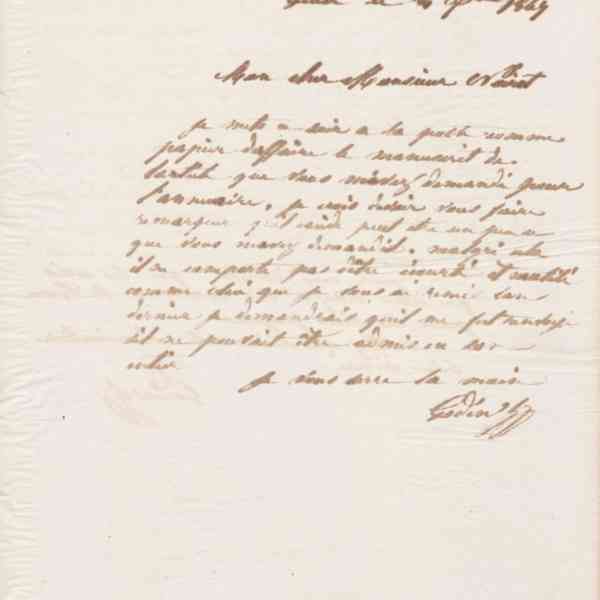 Jean-Baptiste André Godin à Jean-Baptiste Noirot, 4 décembre 1867