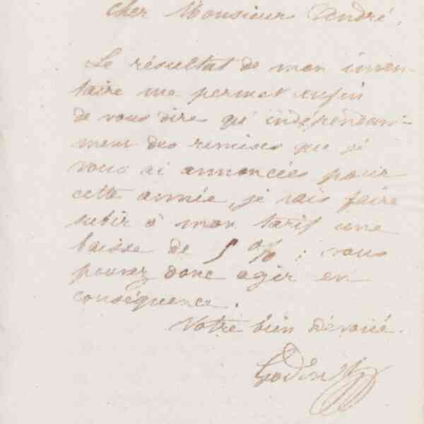 Jean-Baptiste André Godin à Eugène André, 28 janvier 1874