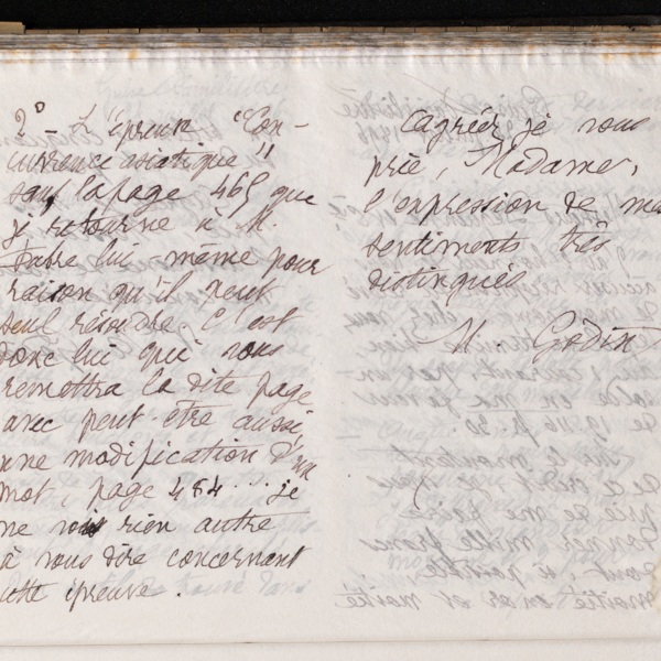 Marie Moret à madame veuve Laporte, 23 juillet 1896