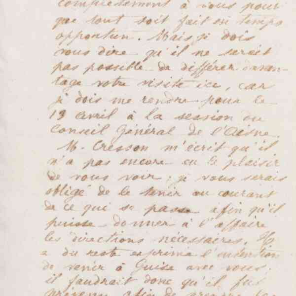 Jean-Baptiste André Godin à Jean-Augustin Barral, 31 mars 1874